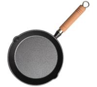 KALLORY Poêle à Frire en Fonte Noire Légère et Facile à Utiliser, Petite Casserole de 10 Cm pour Cuisiner Œufs et Omelettes Quotidien