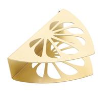 KALLORY Porte-papier Cuisine, Restaurant Facile à Utiliser Ranger Toilette en Métal Doré, Support Rond Design Rétro et Créatif de Table ou Mariage