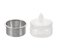 KALLORY Pot à Huile pour Horlogerie en Verre avec Filtre INOX 304 | Couvercle Anti-poussière, Usage pour Pièces de Mouvement et Petits Bains, Réutilisable et Multifonction
