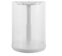 KALLORY Présentoir Suspendu Transparent pour Peluches et Objets de Collection, Design Gain de Place avec Crochets Modulaires, Base Stable et Pivot à Roulement pour Étagères Compactes