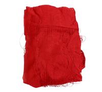 KALLORY Rideau de Fil en Polyester Rouge 100x190 Cm Poches pour Tringle, Résistant la Déchirure, pour Fenêtre et Séparateur de Pièce Élégant