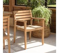 Kally - lot de 2 fauteuils de jardin en bois teck