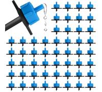 Kalolary 100 1/4" 2 GPH Goutteurs d'Irrigation Goutte à Goutte | Goutteur Compensation Pression pour Tube 4/7 mm, Micro Arroseur Jardin Tête Débit Constant Irrigation Goutte Pression 8 L/H