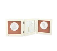 KALOO - Rêves de Douceur - Mon Cadre Photo et Empreintes Bébé - Kit Empreintes en Argile - Facile à Utiliser et Non Salissant - Cadeau de Naissance - Beige, K220001