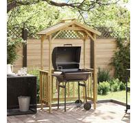Kaloriko Abri pour Barbecue en pinède imprégnée 133,5 x 63 x 200 cm, cabane de Jardin, Chalet extérieur, cabanon Minimaliste pour terrasse, Jardin, Protection Durable et Usage Pratique