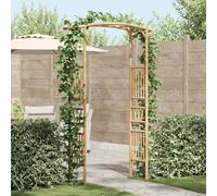 Kaloriko Arche de Jardin en Bambou Naturel 110 x 40 x 205 cm, Treillage pergola tonnelle gloriette Structure pour Plante grimpante Rosier Lierre Vigne, décoration terrasse Cour Patio et allée