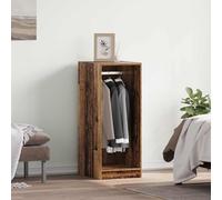 Kaloriko Armoire en Bois Ancien avec étagère, Organiseur Rangement pour Chambre, 3 étagères, 41 x 48 x 102 cm, Placard intérieur pour vêtement, penderie et Dressing