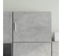 Kaloriko Armoire Murale Gris béton en Bois d'ingénierie 50x42,5x40 cm, Meuble de Rangement Pratique pour Salon Chambre entrée, Porte réversible, capacité 60 kg, Design Compact