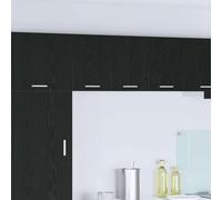 Kaloriko Armoire Suspendue 2 pcs chêne Noir Blanc, Meuble Cuisine Rangement 30x31x40 cm, Placard Buffet vaisselier Durable pour Salon Salle à Manger, Rangement étagère, Organisateur