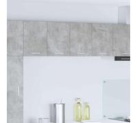 Kaloriko Armoire Suspendue 2 pcs en Bois d'ingénierie Gris béton et Blanc 60 x 31 x 40 cm avec Rangement Pratique pour Cuisine contemporaine, Placard Polyvalent pour Vaisselle et épices