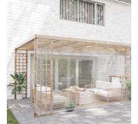 Kaloriko Bâche de protection pour plantes en PVC transparent 6 x 10 m avec œillets, film de paillis imperméable, paillis d'écorce et non-tissé de jardin pour couverture de parterre, protection contre