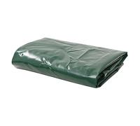 Kaloriko Bâche résistante 650 g/m² 3 x 5 m en PVC vert UV renforcée pour jardin, voiture, camping, chantier, protection extérieure et hivernage