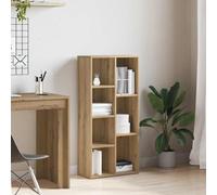 Kaloriko Bibliothèque en chêne Artisan - 50 x 25 x 104 cm - Étagère sur pied avec 7 compartiments - Espace de rangement et étagère pour salon, bureau, chambre à coucher - Système d'étagère pratique et