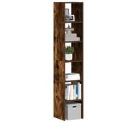 Kaloriko Bibliothèques empilables 2 pcs chêne fumé Bois d'ingénierie 30x30x80 cm Rangement modulable Meuble Polyvalent Salon Cuisine Bureau