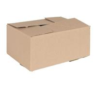 Kaloriko Boîte Pliable en Carton Naturel 50 pcs 30 x 21,5 x 14 cm pour Rangement Organisation Maison Bureau Armoire Placard tiroir Etagere Panier Compartiment Espace Pliable