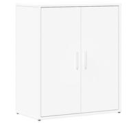 Kaloriko Buffet Blanc en Bois d'ingénierie 60x31x70 cm Robuste Meuble Rangement avec tiroir Porte étagère pour Salon Salle à Manger entrée Cuisine Bureau