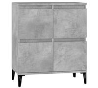 Kaloriko Buffet Gris béton en Bois d'ingénierie 60x35x70 cm Meuble de Rangement avec tiroir et Porte pour Salon Salle à Manger Chambre Bureau Design Fonctionnel