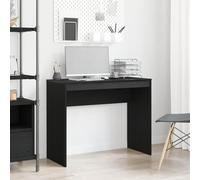 Kaloriko Bureau chêne Noir 90x40x72 cm en Bois d'ingénierie avec tiroir Rangement et Plateau pour Ordinateur, Bureau secrétaire Ergonomique pour télétravail, Chambre, Salon, étude, Enfant, Adulte