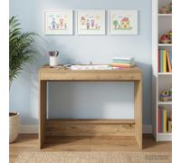 Kaloriko Bureau de lit chêne Artisanal en Bois d'ingénierie, 100x45x75 cm, Table secrétaire avec tiroir et Rangement, Support Ordinateur pour télétravail étudiant Adulte à Domicile