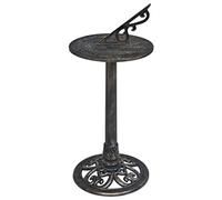 Kaloriko Cadran Solaire Bronze en Plastique 35,5 x 82 cm avec Gnomon, Horloge décorative extérieure pour Jardin, Cour, terrasse, Balcon, Style Antique Rustique et Ombre Solaire