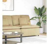 Kaloriko Canapé modulaire module central gris vert avec coussin 100 cm tissu velours côtelé cadre en métal assise confortable pour salon et salon