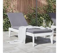 Kaloriko Chaise longue blanche en polypropylène avec dossier réglable 186 x 60 x 29 cm, résistante aux intempéries et légère, idéale pour le jardin, la terrasse, le balcon et la piscine, confortable