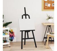 Kaloriko Chevalet noir en pin massif - 53,5 x 95 x 127 cm - Avec hauteur réglable et trépied stable - Idéal pour présentation, peinture, atelier et bureau