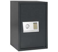 Kaloriko Coffre-Fort numérique Gris foncé en Acier 40 x 35 x 60 cm, Serrure électronique et biométrique, boîte sécurité pour Maison Bureau, Document Passeport Argent Bijou cachette Invisible