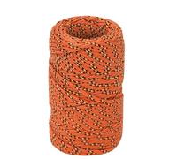 Kaloriko Corde de bateau orange 2 mm 100 m en polypropylène tressé pour bateau, voile, camping, extérieur, maison, jardin avec corde robuste pour fixation et nœuds
