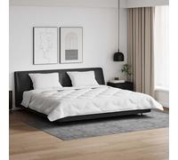 Kaloriko Couette d'hiver Blanche en Microfibre 200 x 200 cm, Ensemble 3 pièces avec 2 oreillers, literie pour Chambre, Confort Chaud, Lavable en Machine, Usage intérieur