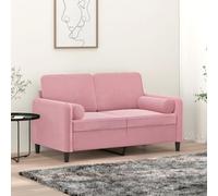 Kaloriko Coussins décoratifs Lot de 2, Rose, Velours Doux 15 x 50 cm, Housses Amovibles avec Fermeture éclair, Rembourrage Mousse pour canapé, lit, Fauteuil, Salon, intérieur Cosy et déco