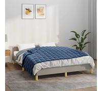 Kaloriko Couverture lestée Bleu 120 x 180 cm 9 kg en Microfibre brossée, Couverture Plaid Douce et Respirante, pour Chambre Salon Hiver Sieste Voyage Confort cocooning