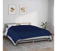 Kaloriko Couverture lestée Bleu 235 x 290 cm 11 kg en Coton, cocooning Doux et Respirant, pour Chambre Salon Hiver, Confort homogène, Compatible Couvre lit et Plaid