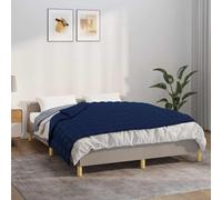 Kaloriko Couverture lestée Bleu en Coton 120 x 180 cm 5 kg, Plaid Doux pour canapé, Chambre et Salon, Confort cocooning, Chaleur Hiver, Sieste, Voyage, décoration