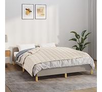 Kaloriko Couverture lestée crème Clair 135 x 200 cm 6 kg en Tissu Coton, Couverture Plaid, Couvre lit, Polaire, Flanelle, Laine, Douce, Moelleuse, Chaleur cocooning pour Chambre Salon Hiver