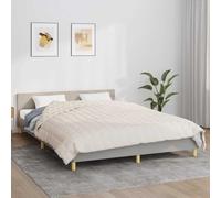 Kaloriko Couverture lestée crème Clair 220 x 235 cm 15 kg en Coton, Couverture Plaid Douce pour lit, canapé, Chambre, Salon, Hiver, Confort cocooning et Repos