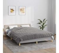 Kaloriko Couverture lestée Gris 200 x 200 cm 9 kg en Microfibre réversible, Couverture Plaid Douce et Moelleuse pour Chambre Salon canapé, Confort cocooning et Sieste hivernale