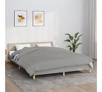 Kaloriko Couverture lestée Gris en Tissu Coton 220x230 cm 11 kg, Couverture Plaid, Jete, Couvre lit, Microfibre, Polaire, Confort Hivernal