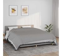 Kaloriko Couverture lestée Grise 220 x 260 cm 15 kg en Coton, Couverture Plaid Douce et Respirante avec Perles de Verre, pour Chambre Salon Hiver, Confort cocooning et répartition Uniforme du Poids
