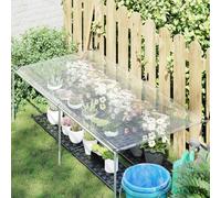 Kaloriko Couverture pour Plantes Transparente en PE 2,5 x 1,5 m, bâche pour Jardin avec œillets Aluminium, Bords Nylon, Coins Plastique, Protection du Potager et paillage
