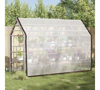 Kaloriko Couverture pour Plantes Transparente en PE 5 x 3,5 m, bâche rectangulaire avec Oeillets et Coins en Plastique, résistante a l'eau pour Jardin, Potager, Massif