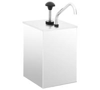 Kaloriko Distributeur de sauces en Acier Inoxydable 304 3,5 L, Pompe Facile, réservoir 18 x 18 x 25 cm, pour Mayonnaise, Ketchup, Sauce soja, buffets, barbecues, Cuisine et Table