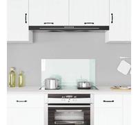 Kaloriko Dosseret de Cuisine Couleur Lait en Verre trempé 80 x 40 cm, 6 mm, Protection Anti éclaboussures, Installation Murale avec kit de Montage pour Cuisine Maison et préparation culinaire