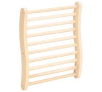 Kaloriko Dossier de sauna en forme de S en bois massif de pin 50 x 40 x 7,5 cm ergonomique pour sauna traditionnel et infrarouge, accessoire de sauna durable pour la relaxation et le bien-être dans la