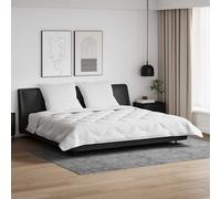 Kaloriko Duvet d Hiver Blanc en Microfibre, Parure literie 3 Pieces avec 2 oreillers, 240 x 200 cm, Confort Chaleur Hiver pour Chambre Maison, Lavable en Machine, Usage Interieur