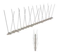 Kaloriko Ensemble de 6 Pointes Anti Oiseaux en Plastique et Acier Inoxydable, 3 m, résistantes aux intempéries, pour Jardin, Toit, Balcon, Grenier, Garage, pelouse et Voiture