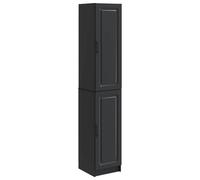Kaloriko Ensemble Meuble Bois d'ingénierie Noir 2 pièces, mobilier modulable Salon séjour Bureau, Rangement Complet Armoire Commode, kit coordonné pour Chambre Cuisine entrée Salle à Manger