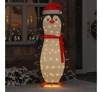 Kaloriko Figurine de pingouin de neige avec 600 LED blanc chaud - Décoration en tissu - 78 x 178 cm - Décoration de sapin de Noël - Décoration d'intérieur et d'extérieur - Éclairage festif