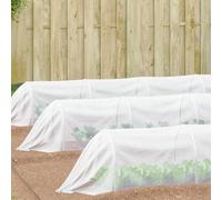 Kaloriko Filet Anti Insectes Blanc en polyéthylène 2 x 10 m pour Jardin, Potager, Massif et Plantation, Utilisation intérieure extérieure, Protection Durable Contre Les nuisibles