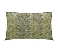 Kaloriko Filet de camouflage 3 x 6 m vert en polyester Oxford avec revêtement résistant aux UV, imperméable, séchage rapide, avec sac de rangement pour extérieur, véhicule, observation de la nature